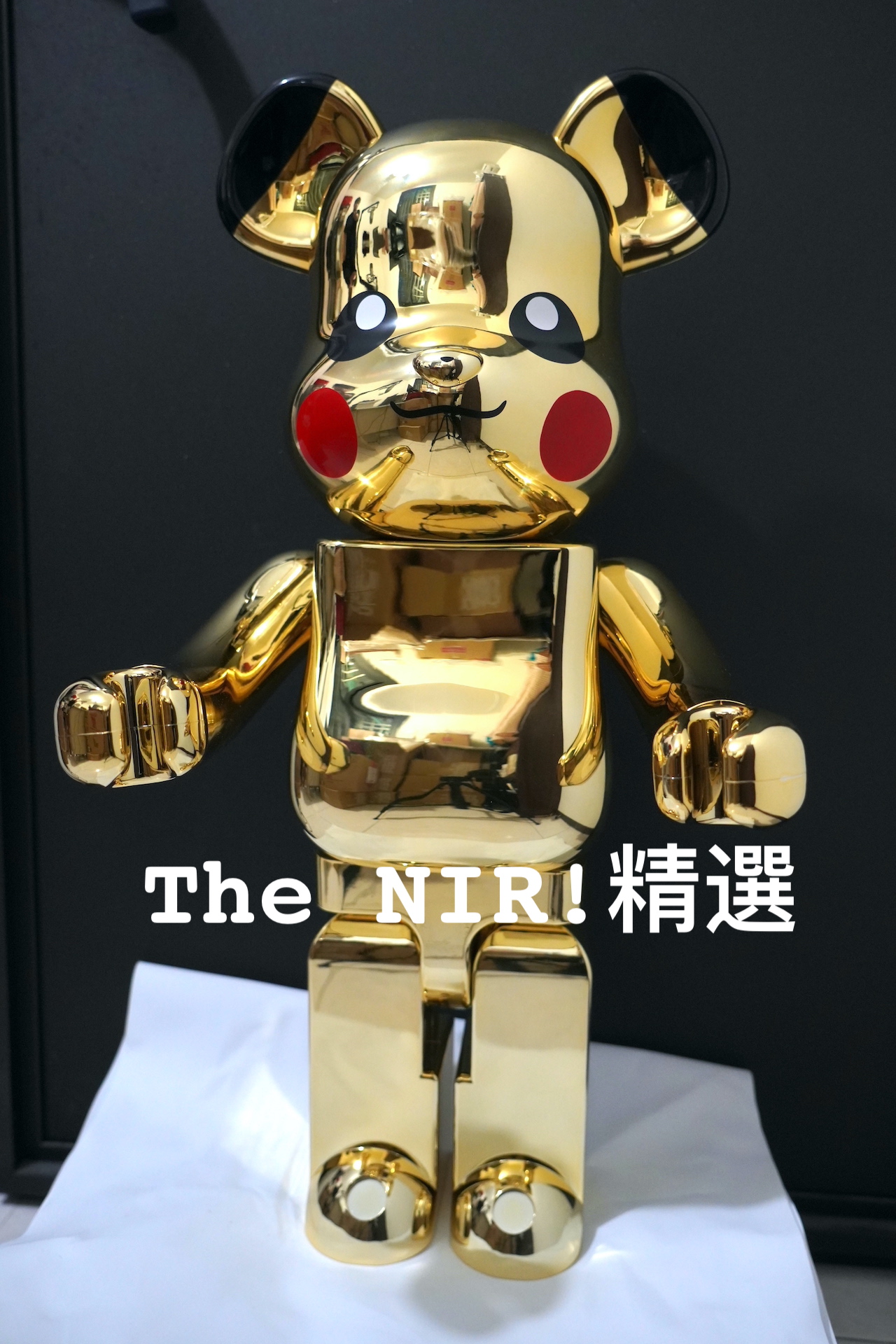 BEARBRICK 庫柏力克熊電鍍金皮卡丘Pikachu 1000% Gold Chrome Ver